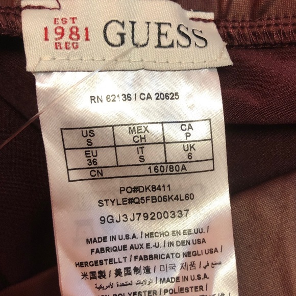 Burgundy leather leggings - Picture 4 of 4